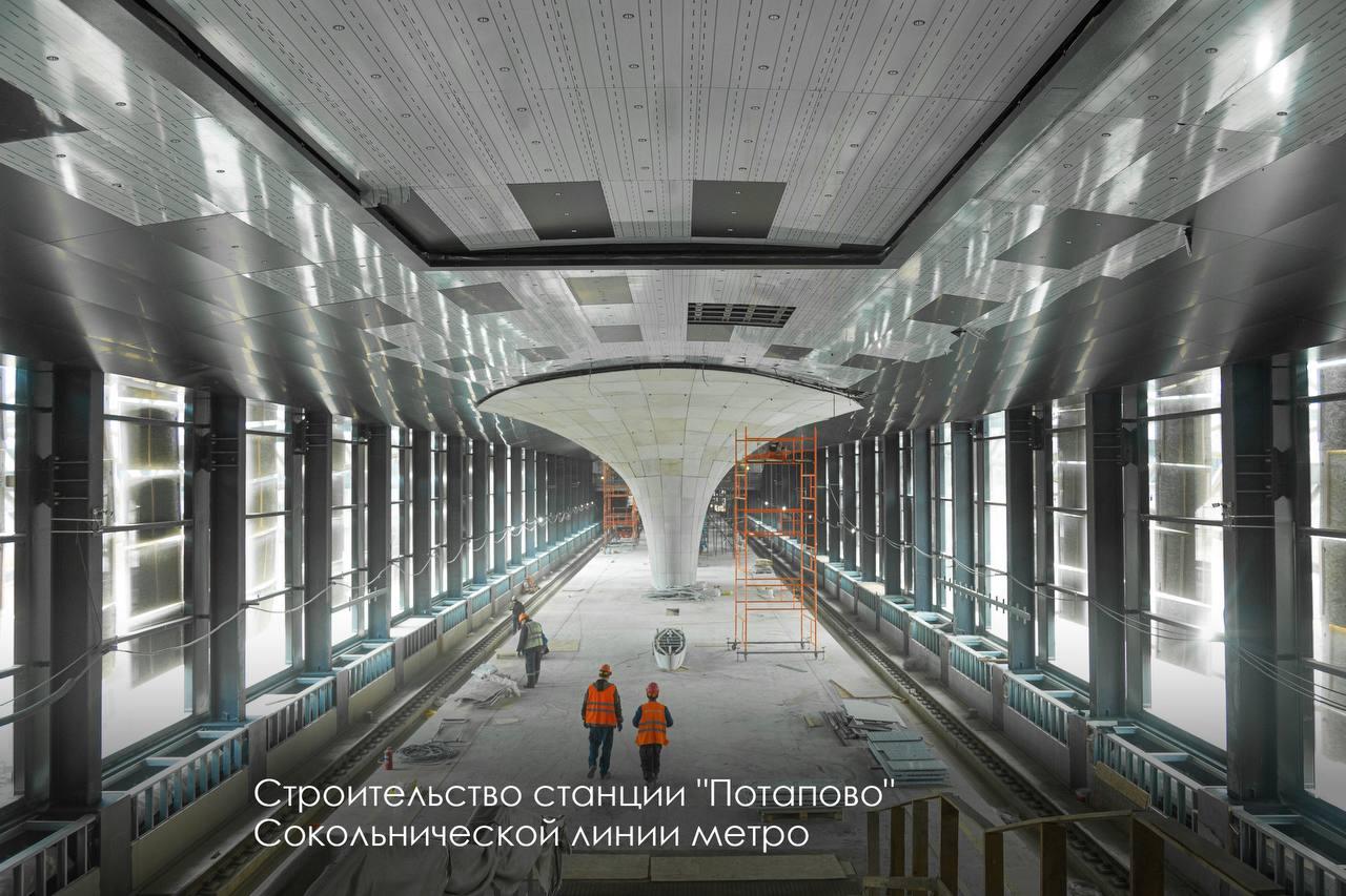 Станция "Потапово" примет первых пассажиров до конца 2024 года
