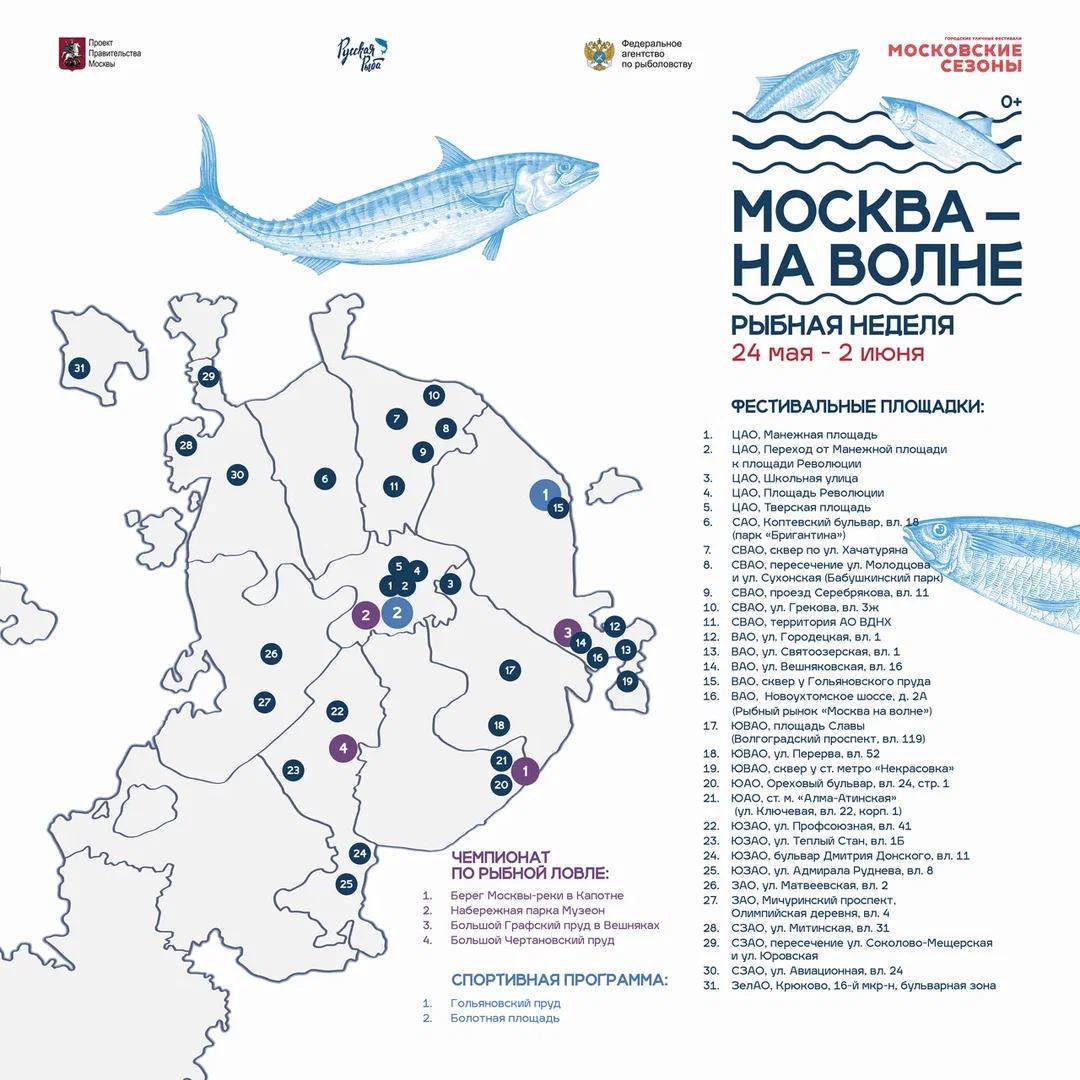 Программы московской "Рыбной недели" в 2024 году
