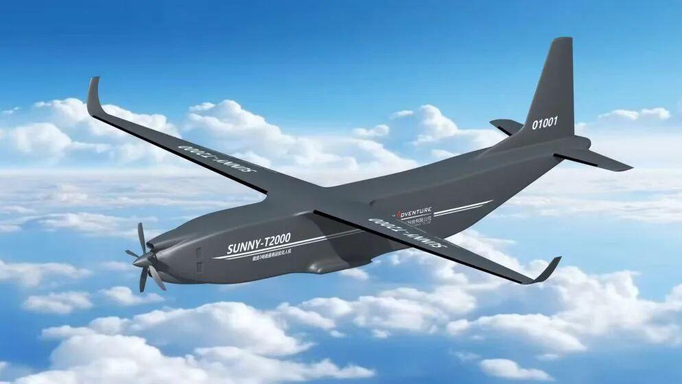 Рендер Sunny T2000 в полёте
