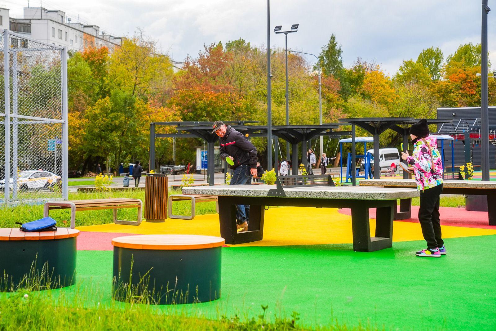 Благоустройство и создание новых спортивных площадок ведут во всех районах Москвы