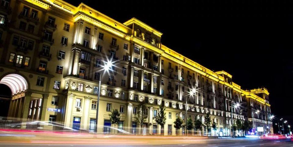 Художественная подсветка зданий в Москве Художественная подсветка зданий в Москве