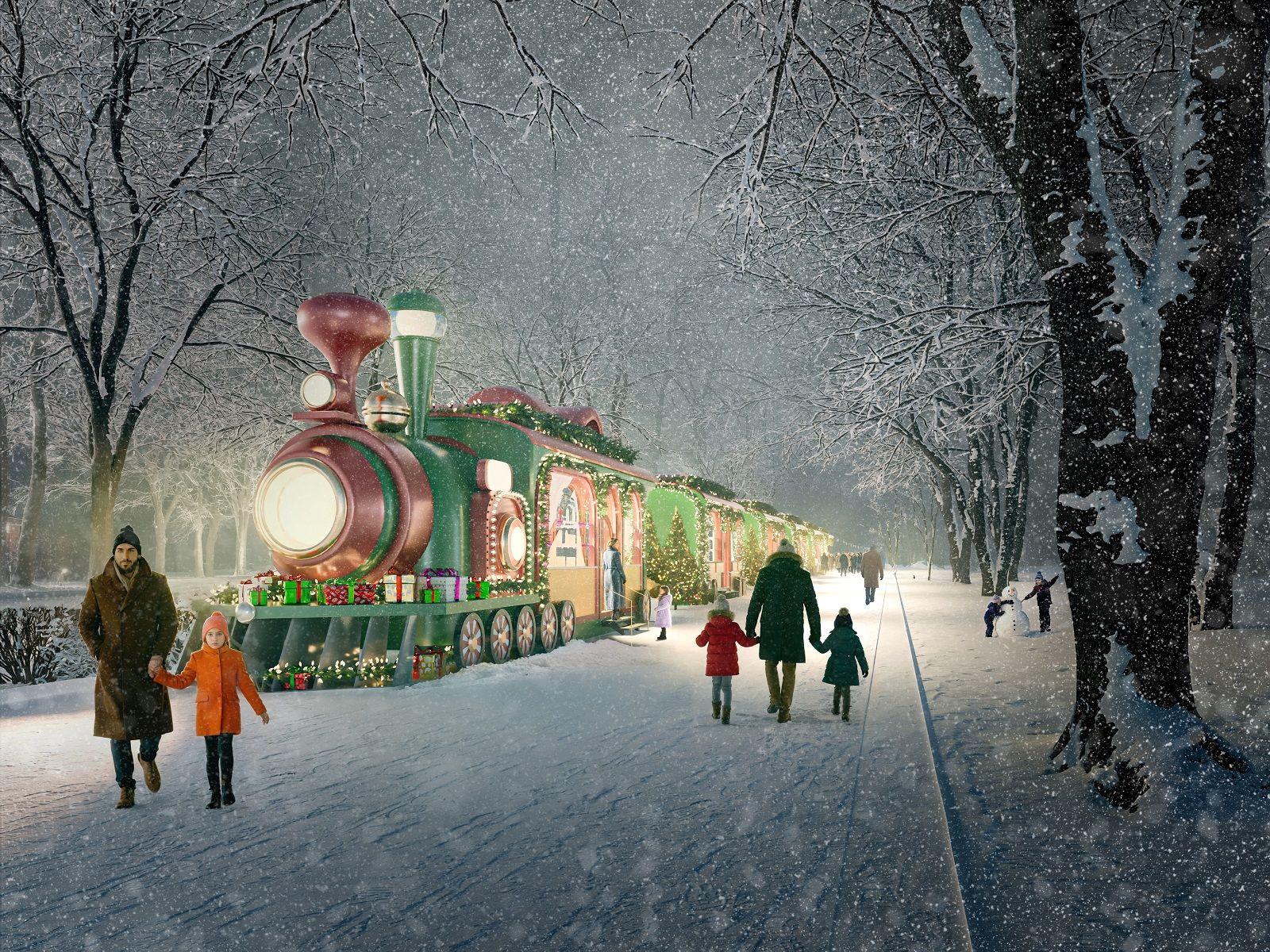 Зимой в Москве воцаряется праздничная атмосфера