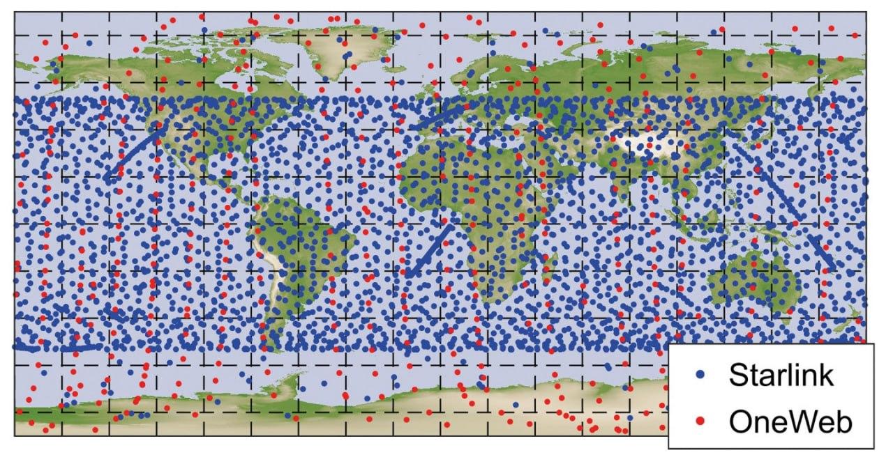 Решающую роль сыграла плотность размещения спутников Starlink