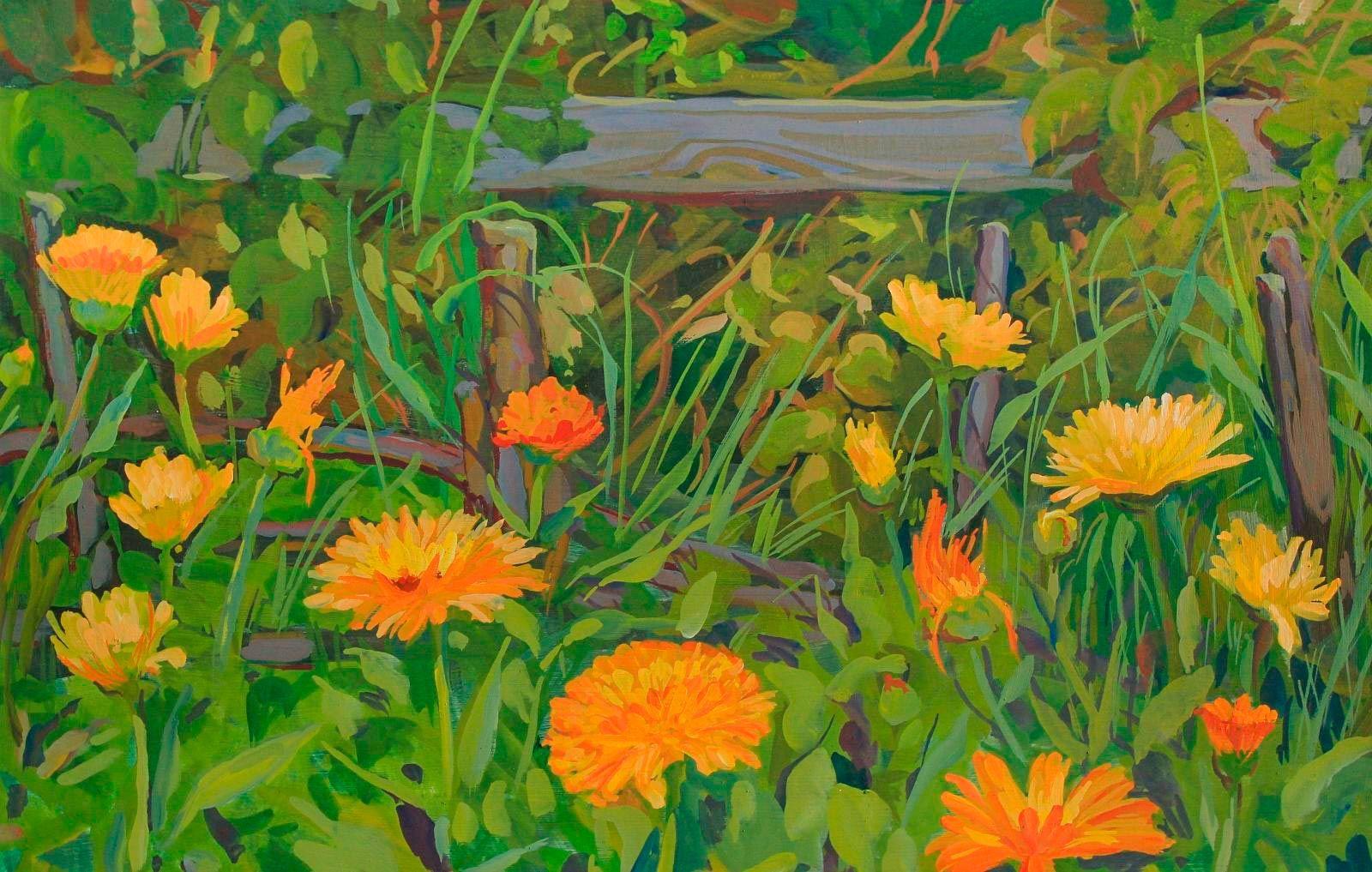 Одна из картин, представленных в галерее "Тушино"