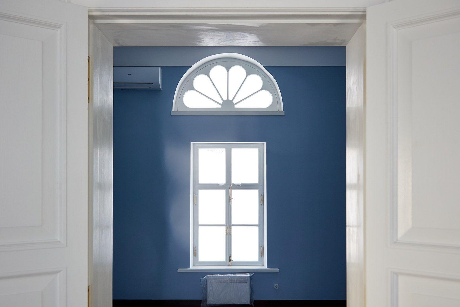 Отреставрированные интерьеры павильона в усадьбе Кузьминки