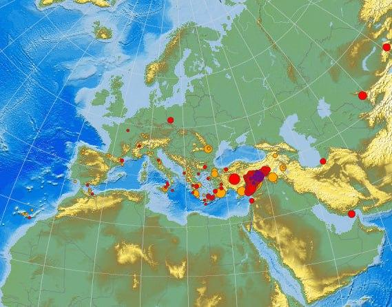 Европейские сейсмологи зафиксировали в регионе более 540 землетрясений за двое суток