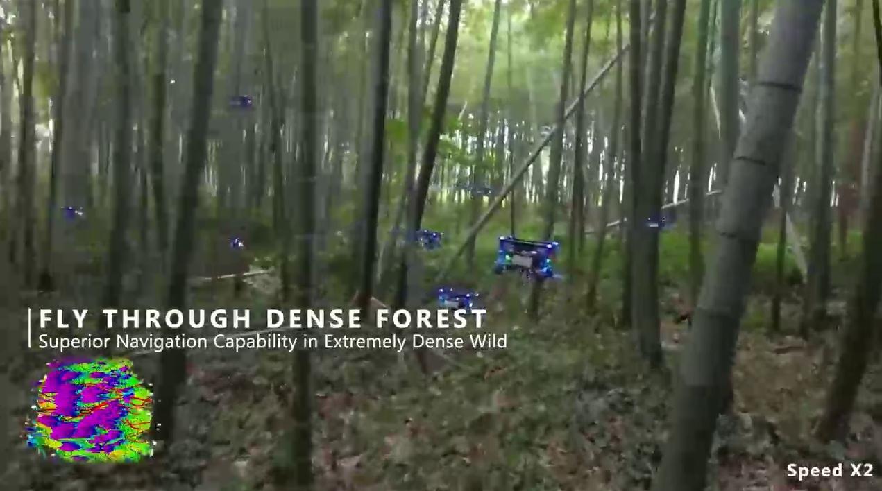 Дроны теперь могут быстро летать в густом лесу, облетая деревья
