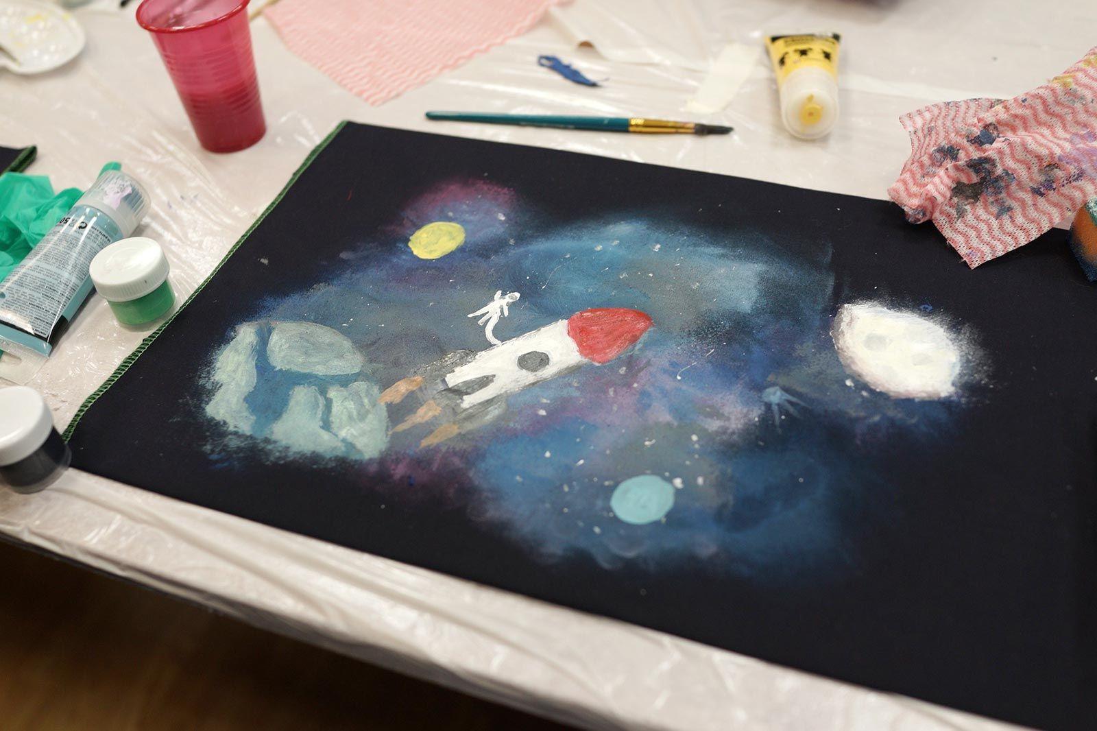 Детский рисунок, выполненный на бесплатном занятии Детский рисунок, выполненный на бесплатном занятии