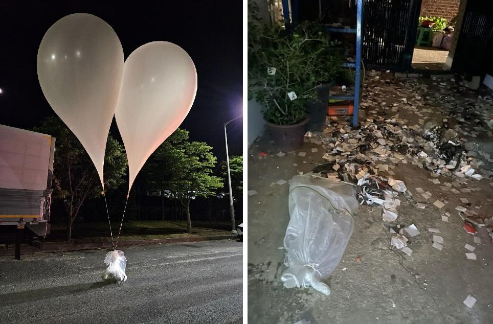 КНДР "атаковала" Южную Корею шарами с мусором | Фото из соцсетей