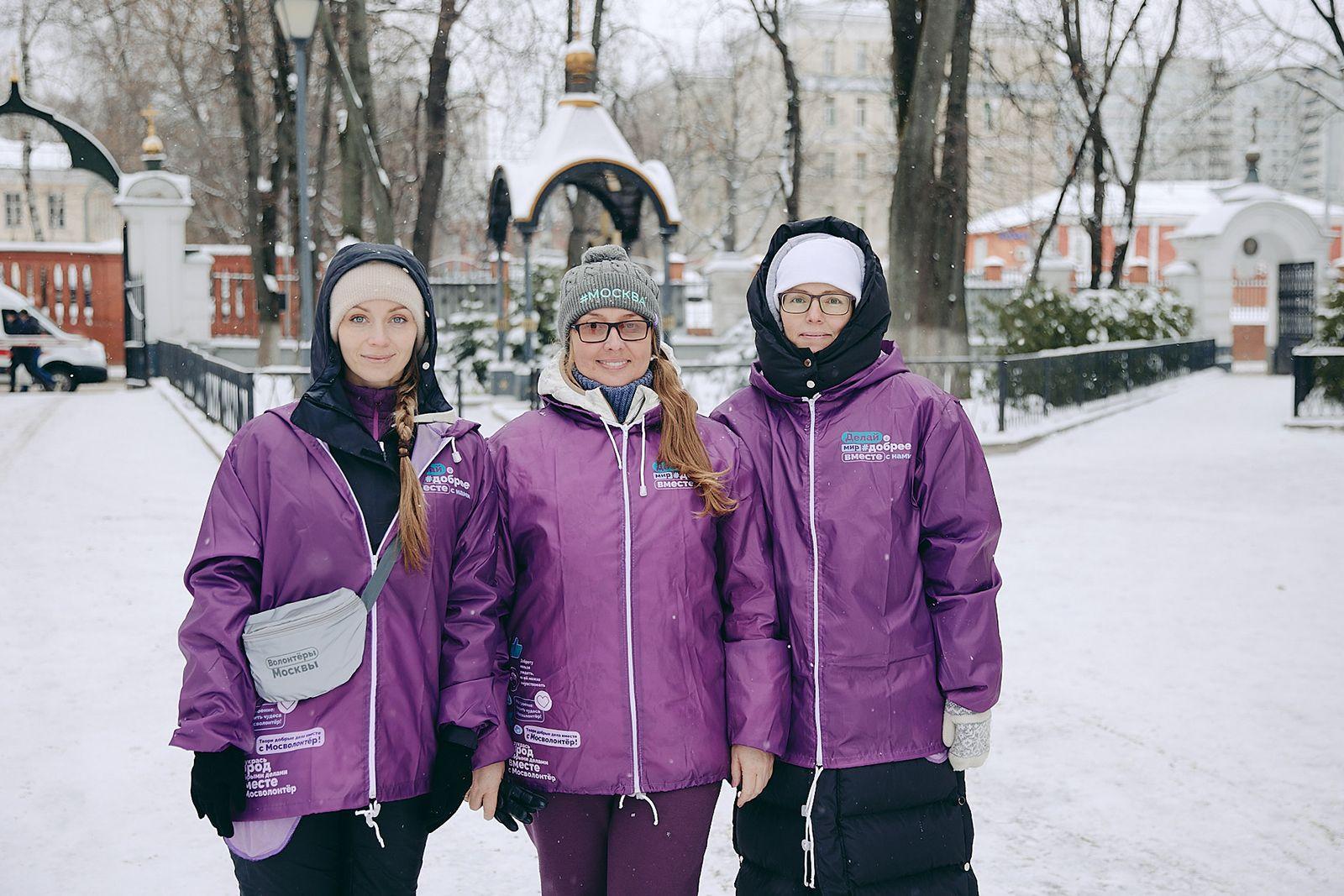 Участники проекта "Мосволонтёр"