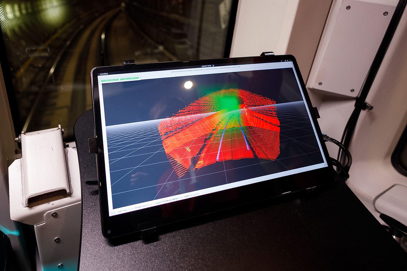 Визуализация тоннеля и путей, необходимая для искусственного интеллекта, управляющего поездом Визуализация тоннеля и путей, необходимая для искусственного интеллекта, управляющего поездом