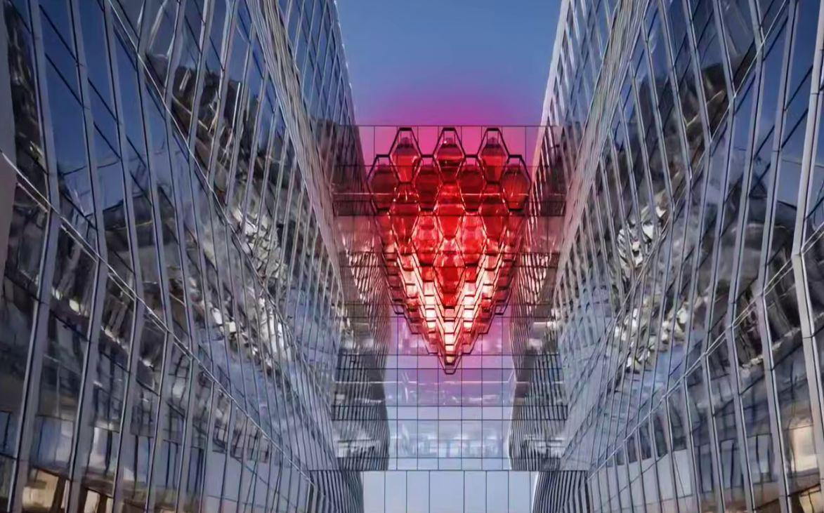 Здание украсят инсталляцией в виде символа неотложной медицины