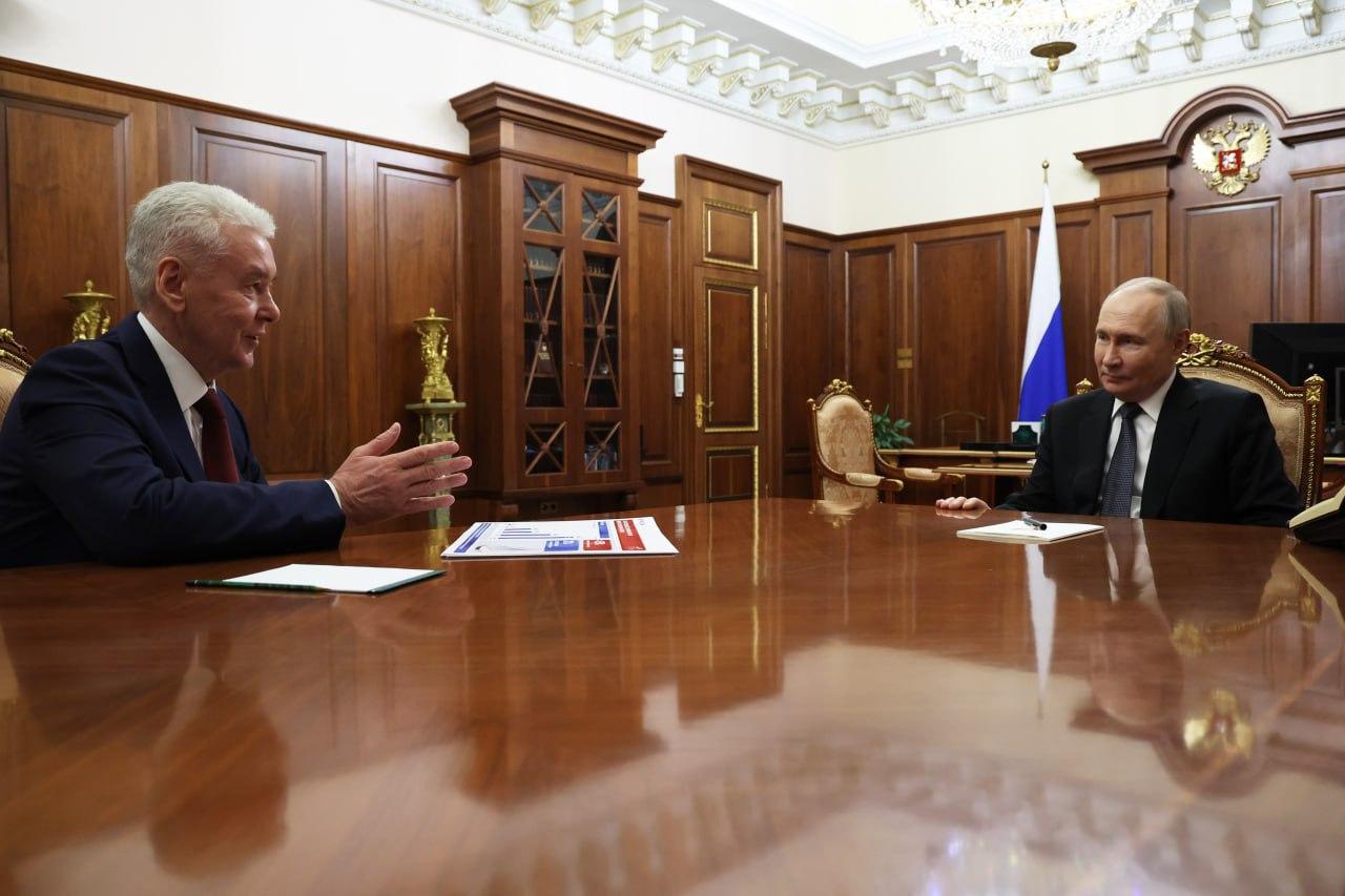 Сергей Собянин и Владимир Путин
