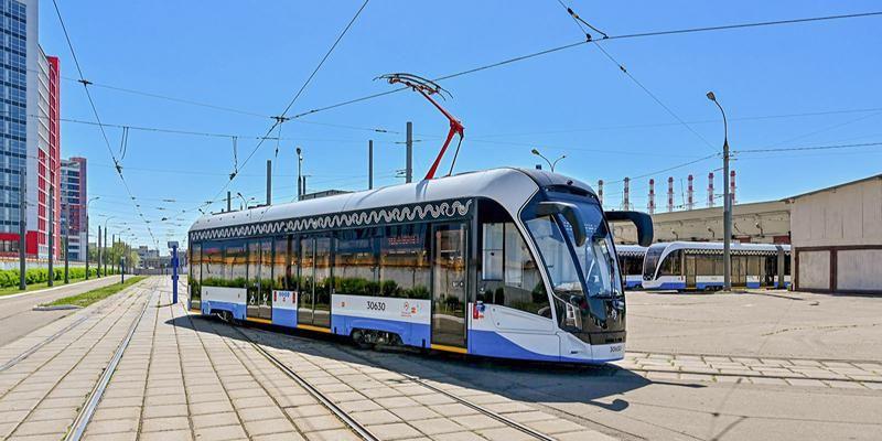 Первый опытный образец московского беспилотного трамвая
