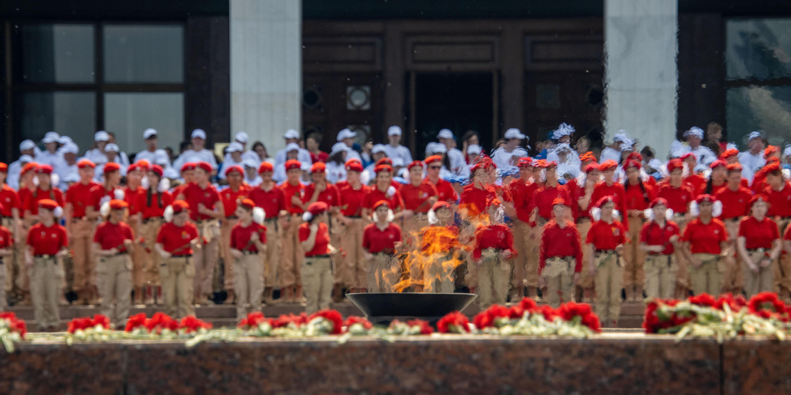 Волонтёры Победы сопроводили празднование Дня России 