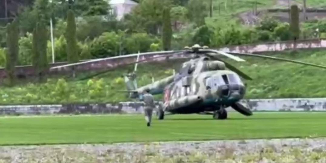 Вертолет Пашиняна совершил экстренную посадку из-за плохой погоды