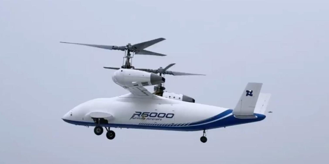 Беспилот показал первый полёт китайского 6-тонного конвертоплана Lanying R6000