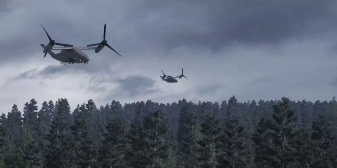 Boeing показала модульный беспилотный конвертоплан CxR, работающий с вертолётами Apache