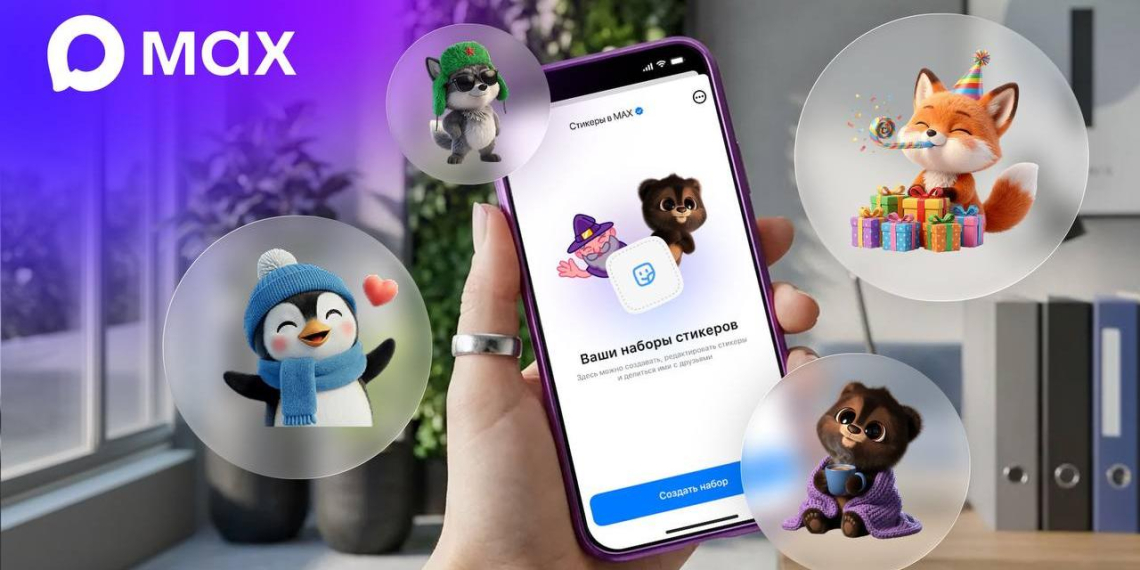 В МАХ появилась функция создания стикеров