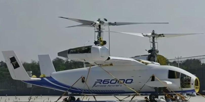 В Китае провели наземные испытания 6-тонного беспилотного конвертоплана Lanying R6000