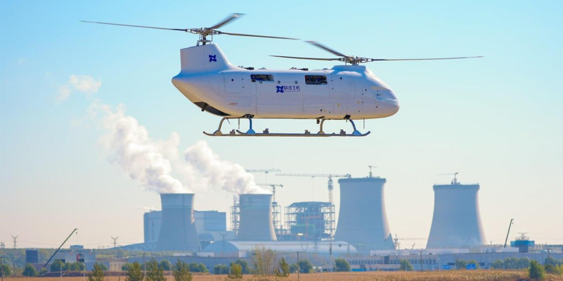 В Китае испытали универсальный БПЛА-вертолёт Platinum Shadow T1400