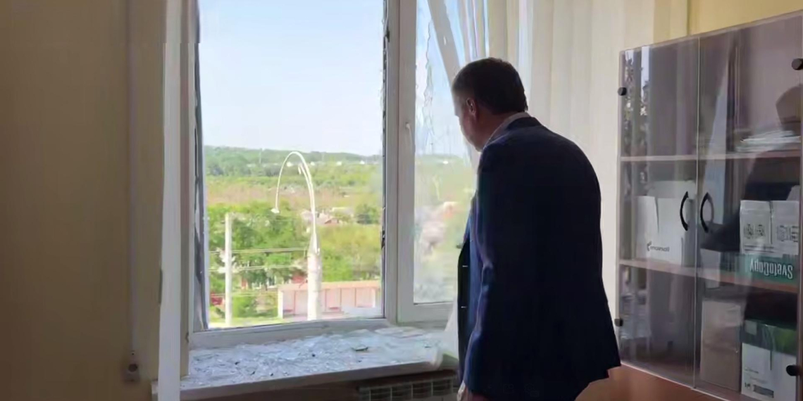 Дрон ВСУ атаковал здание суда в Белгороде во время визита губернатора Гладкова