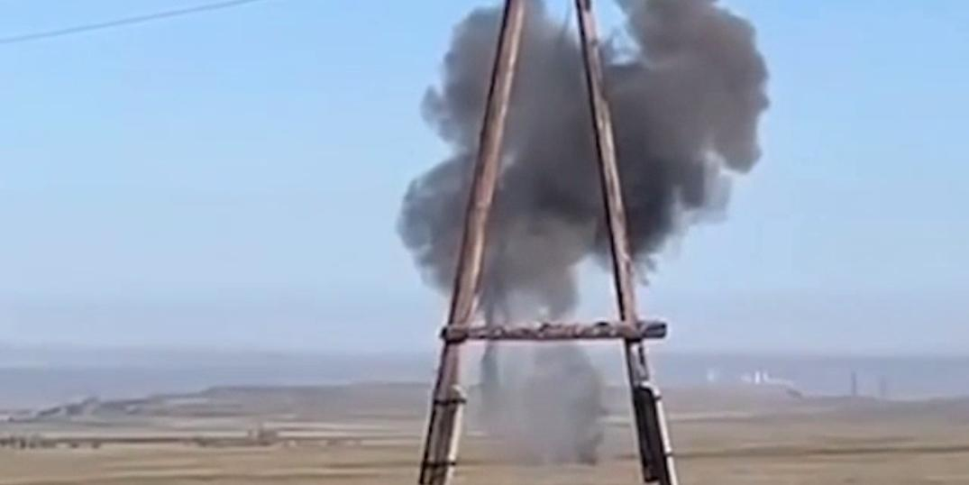 В Казахстане упал беспилотник возле российской границы