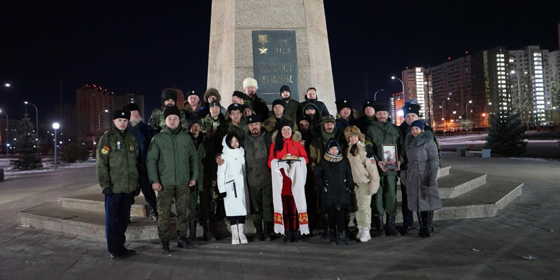 В Екатеринбурге встретили казаков-добровольцев, вернувшихся из зоны СВО 