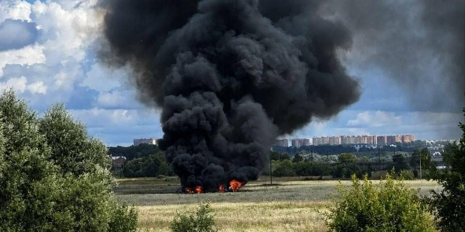 В Подмосковье упал истребитель Су-57