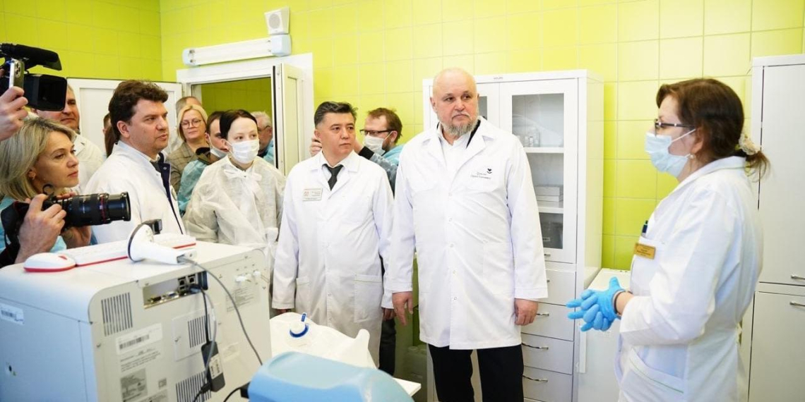 Глава Кузбасса Сергей Цивилев открыл многопрофильный больничный комплекс в Междуреченске 