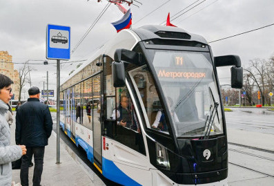 В Москве запущен первый трамвайный диаметр – Сергей Собянин